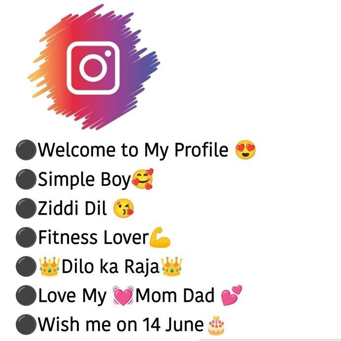 Creative Instagram Bio For Boys
