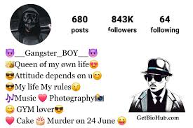  Gangster bio for Instagram for a boy