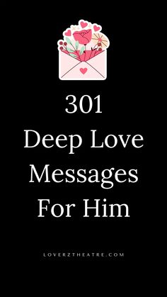 Deep message for him