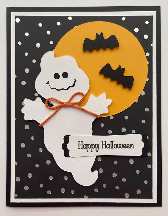 Halloween Ghost A2 Card